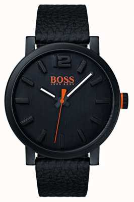 Hugo Boss Mens Commander Brown Leather Strap Grey Dial 1513490