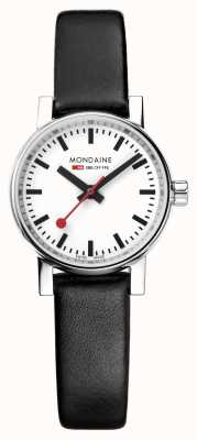 Mondaine Women's Evo2 Petite 26mm Black Leather Strap Watch MSE.26110.LB