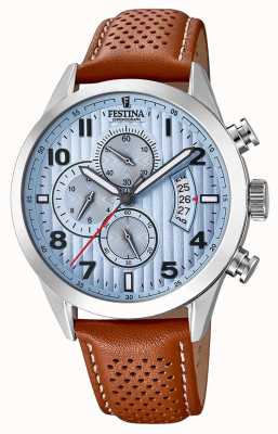 Festina Men's Sports Chronograph Watch Brown Leather Strap F20271/4