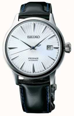 Seiko Presage Automatic Green Dial 'Cocktail Time' Brown Leather Strap  SRPD37J1 - First Class Watches™ SGP
