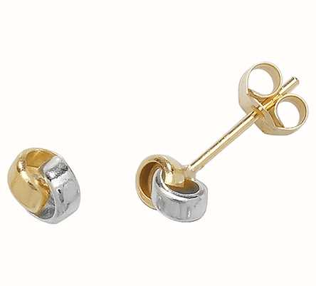 yellow gold studs