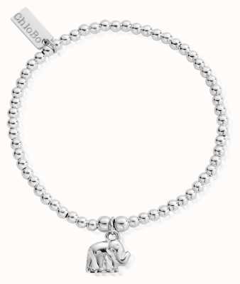 ChloBo Sterling Silver Cute Charm Elephant Bracelet SBCC405