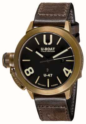 U-Boat Classico  U-47 Bronze Automatic Brown Leather Strap 7797