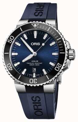 ORIS Aquis Date 43.5mm Men's Watch | Rubber Strap | 01 733 7730 4135-07 4 24 65EB