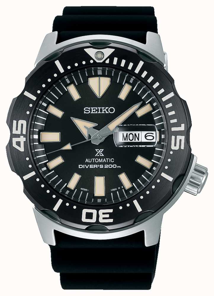 Seiko Prospex Monster Automatic Divers | Black Rubber Strap | SRPD27K1 -  First Class Watches™ SGP