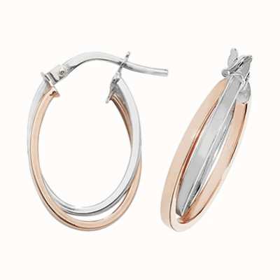 oval rose gold earrings