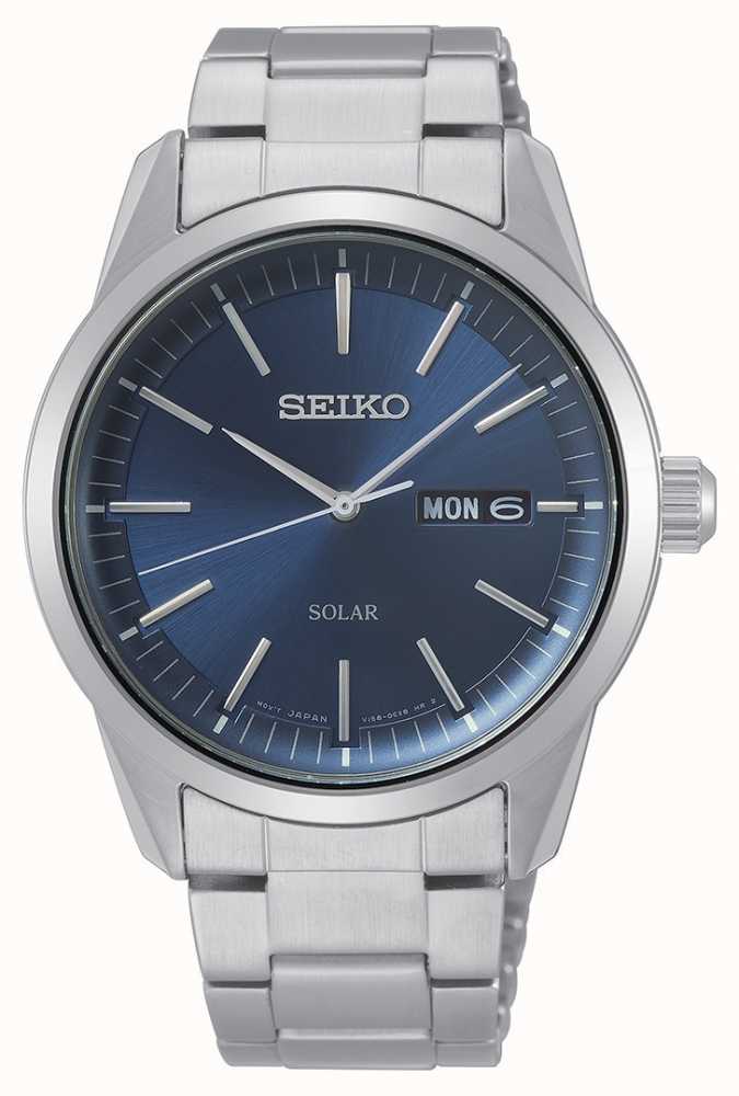 Seiko | Conceptual Series | Classic Solar | Men's | Blue Dial | SNE525P1 -  First Class Watches™ SGP