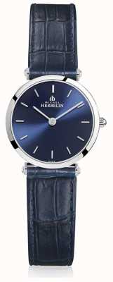 Herbelin | Women's | Epsilon | Blue Leather Strap | Blue Dial | 17106/15BL