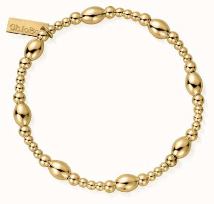 ChloBo | Sterling Silver Gold Plated 'Cute Oval' Bracelet | GBCOR