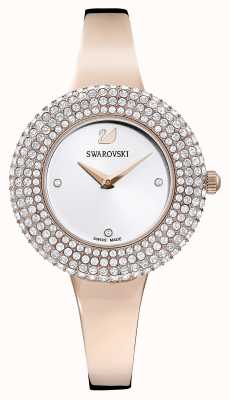 Swarovski Crystal Rose (34mm) Silver Dial / Rose-Gold PVD Stainless Steel 5484073