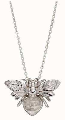 Elements Gold | 9 Carat White Gold | Detailed Bee | Pendant Only | GP2227