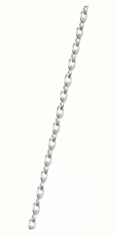 Les Georgettes Silver Finish Chain Necklace 50 53cm First Class Watches Sgp