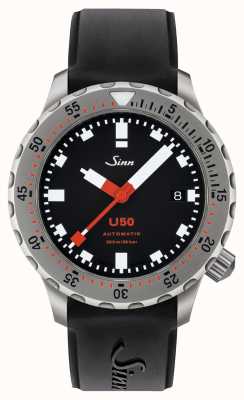 Sinn U50 | Black Silicone Divers Watch 1050.010 BLACK RUBBER