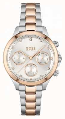 BOSS Women's Hera | Two-Tone Steel Bracelet | Silver Dial 1502564