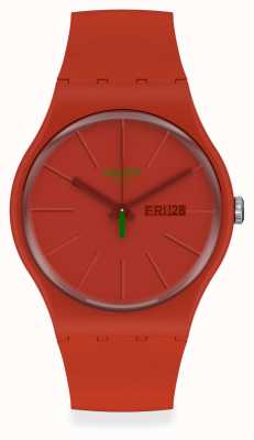 Swatch REDVREMYA | Red Plastic Strap | Red Dial SO29R700
