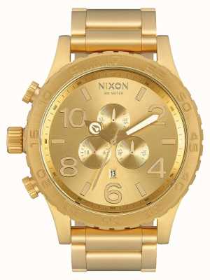 Nixon 51-30 Chrono | All Gold | Gold IP Bracelet | Gold Dial A083-502-00
