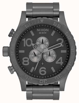 Nixon 51-30 Chrono | All Gunmetal | Gunmetal Steel Bracelet | Gunmetal Dial A083-632-00