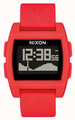 Nixon Base Tide | Red | Digital | Red silicone Strap A1104-200-00