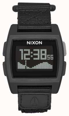 Nixon Base Tide Nylon | All Black | Digital | Black Nylon Strap A1169-001-00