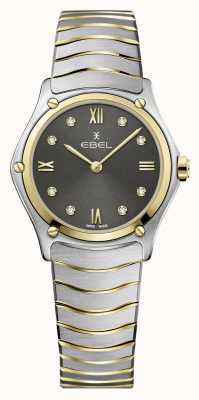 EBEL Women's Sport Classic | Two-Tone Steel Bracelet | Grey Diamond Dial 1216419A