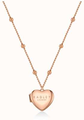 Radley Jewellery Love Letters | Rose Gold Toned Plated Heart Locket Necklace RYJ2158S-CARD