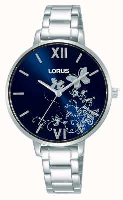 Lorus Women's | Dark Blue Sunray Dial | Stainless Steel Bracelet RG299SX9