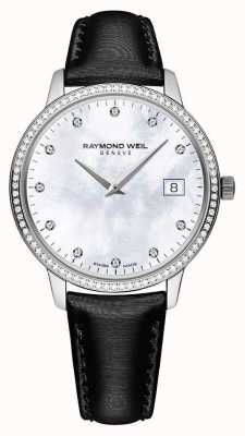 Raymond Weil Toccata | Women's Black Leather Strap | MOP Dial 5388-SLS-97081