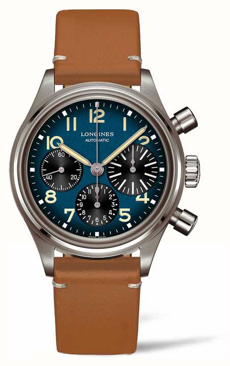 LONGINES Heritage Avigation BigEye Brown Leather Strap