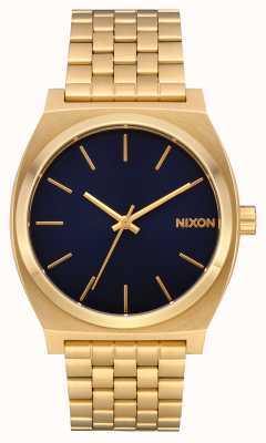Nixon Time Teller | All Gold / Indigo | Gold IP Bracelet | Indigo Dial A045-2033