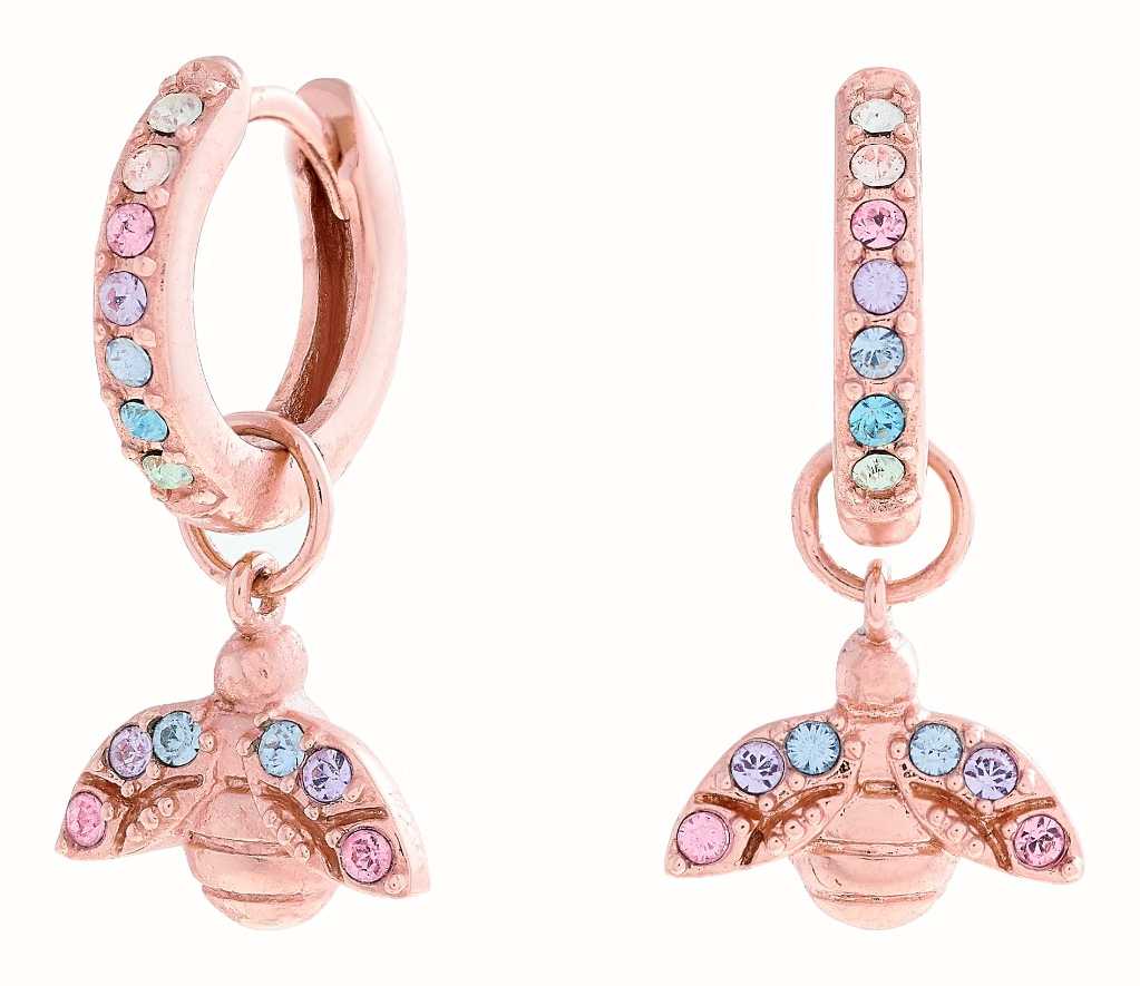 Olivia burton bee discount earrings rose gold