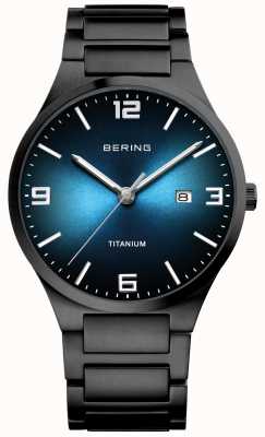 Bering Men's Black Plated Titanium Watch 15240-727