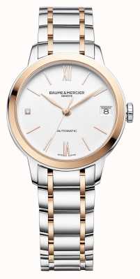 Baume & Mercier Classima Diamond Automatic (31mm) Pure White Dial / Two-Tone Stainless Steel Bracelet M0A10457