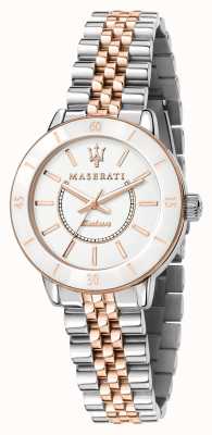 Maserati Women's Successo Solar Dual Tone Watch R8853145504