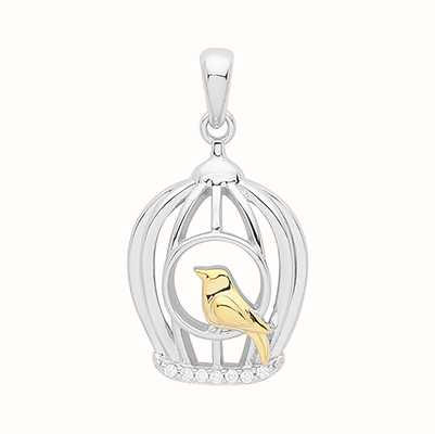 gold cage pendant