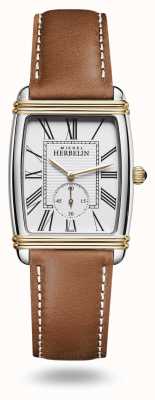 Herbelin Women's Art Deco Watch Brown Leather Strap 10638/T08GO