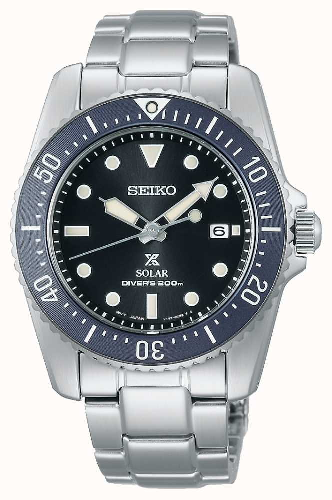 Seiko Ex-Display Prospex Compact Solar Scuba Diver Blue Dial  SNE569P1-EXDISPLAY - First Class Watches™ SGP