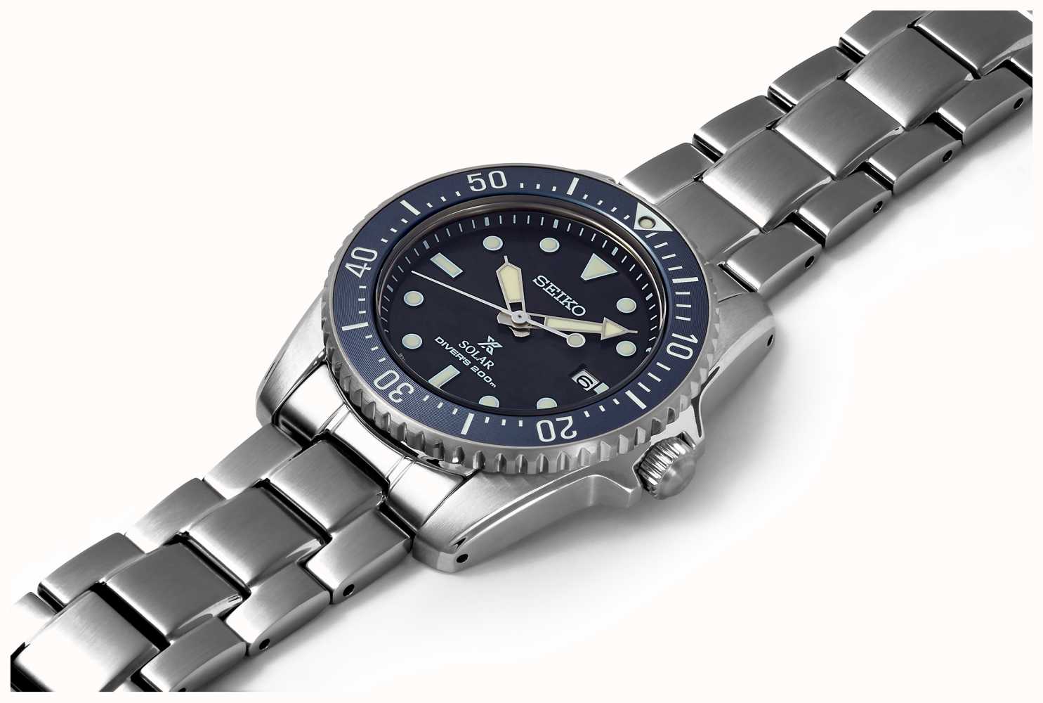 Seiko Prospex Compact Solar  Scuba Diver Grey Dial SNE569P1 - First  Class Watches™ SGP