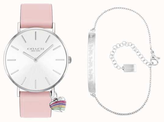 Coach | Perry Gift Set | Pink Leather Strap Watch | 14000074