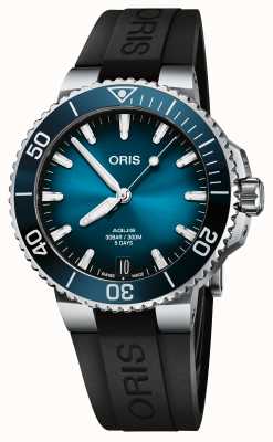 ORIS Aquis Date Calibre 400  Automatic (41.5mm) Blue Dial / Black Rubber Strap 01 400 7769 4135-07 4 22 74FC