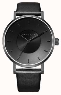 Klasse14 Volare Dark 42mm Black Leather Strap VO14BK002M