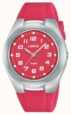 Lorus Kids Pink Silicone Strap and Dial RRX81GX9