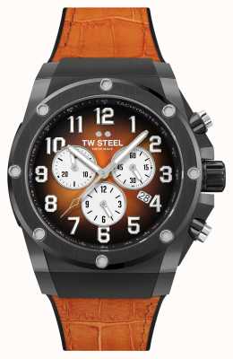 TW Steel Ace Genesis Limited Edition Orange Rubber and Leather Strap ACE133