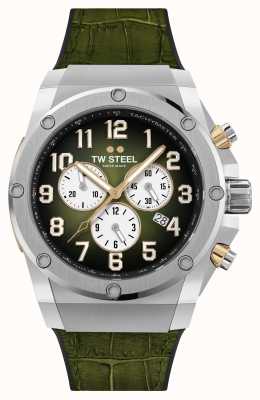TW Steel Ace Genesis Limited Edition Rubber and Green Leather Strap ACE131