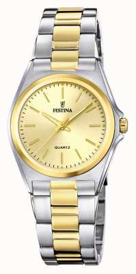 Festina Women's | Gold Dial | Two Tone Bracelet F20556/3