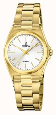 Festina Women's | White Dial | Gold PVD Plated Bracelet F20557/2