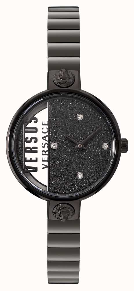 versus versace dial strap black