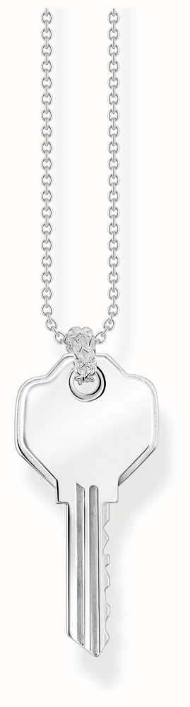 silver key locket