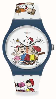 Swatch FIRST BASE Swatch x Peanuts Watch SO29Z107