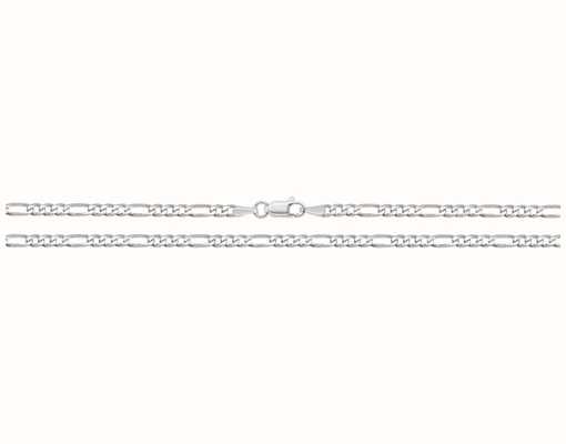 James Moore TH Silver 24" Light Figaro Chain G1144/24