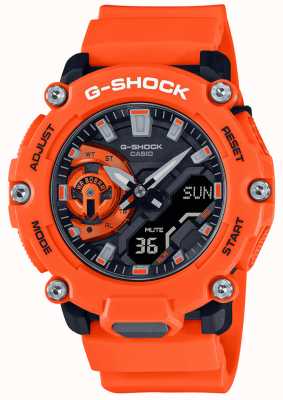 Casio G-Shock Carbon Core Guard Orange Watch GA-2200M-4AER